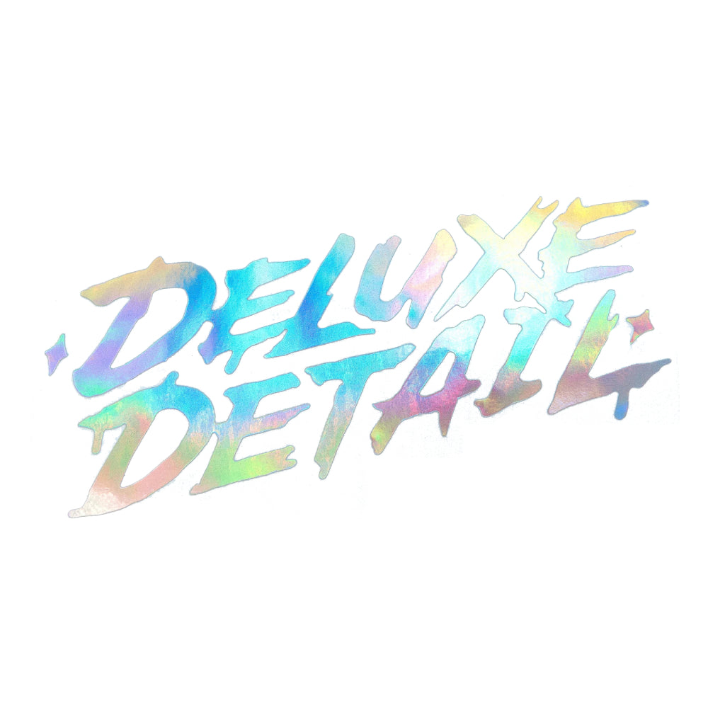 Deluxe Detail Holographic Vinyl Sticker 15cmx9cm - Deluxe Detail