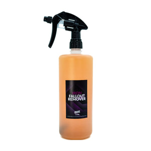 Deluxe Detail Iron Fallout Remover, 1 litre trigger spray bottle of orange decontamination fluid