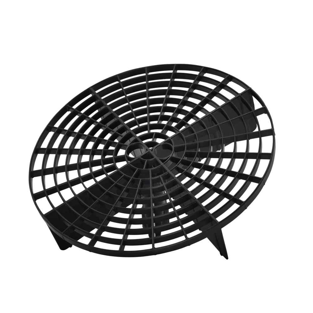 Black grit guard that sits in the base of a Deluxe Detail wash bucket