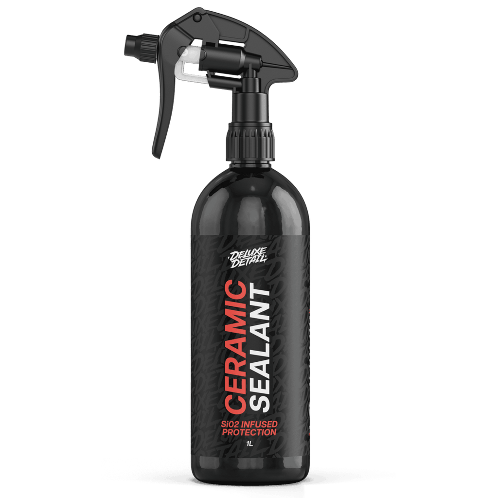Deluxe Detail CERAMIC SEALANT SiO2 spray coating, 1 litre black bottle, front label