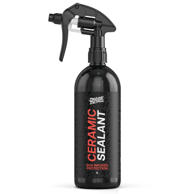 Deluxe Detail CERAMIC SEALANT SiO2 spray coating, 1 litre black bottle, front label