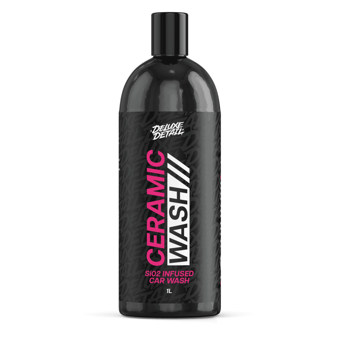 Deluxe Detail CERAMIC WASH SiO2 infused car wash, 1 litre black bottle, front label