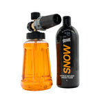Deluxe Detail Snow Foam Kit: snow foam lance filled with foam solution and a 1 litre SNOW bottle