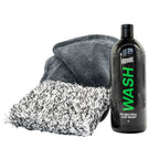 Deluxe Detail STARTER Car Wash Kit: WASH 1 litre, microfibre wash pad and Dry Guy drying towel