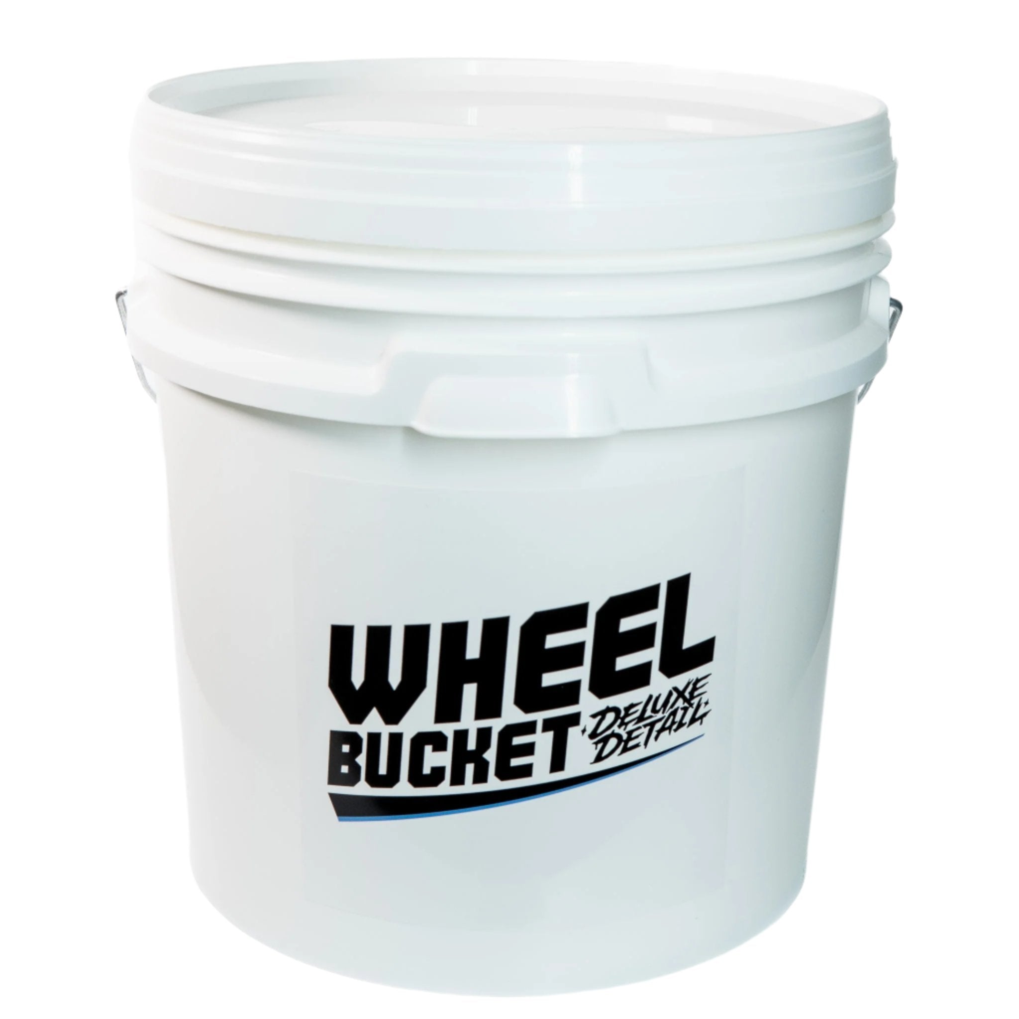Deluxe Detail 15 litre Wheel Bucket in white with lid