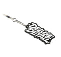 Deluxe Detail rubber keyring with the script logo, 6cm x 2.5cm