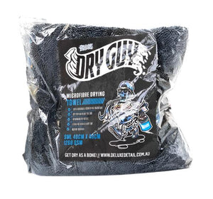 Dry Guy Mini microfibre drying towel in retail packaging, 40cm x 40cm, 1200gsm