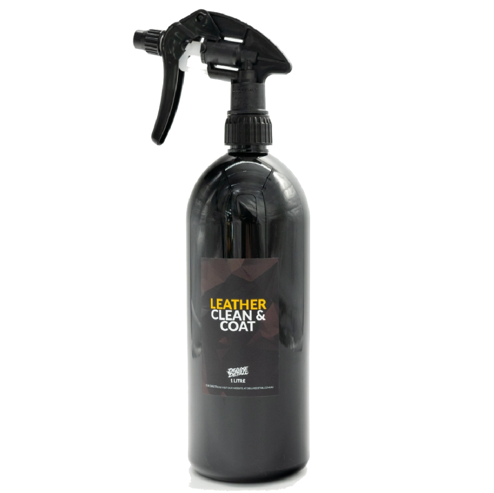 Deluxe Detail Leather Clean & Coat, 1 litre black trigger spray bottle