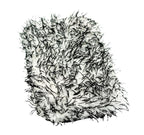 Deluxe Detail microfibre wash pad with black and white noodle fibres