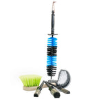 Deluxe Detail wheel cleaning brush kit: barrel brush, face brush, tyre brush and lug nut and detailing brushes