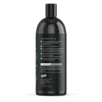 Back label of Deluxe Detail WASH car wash showing dilution directions and safety warning