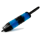 Deluxe Detail thin wheel barrel brush with blue and black bristles