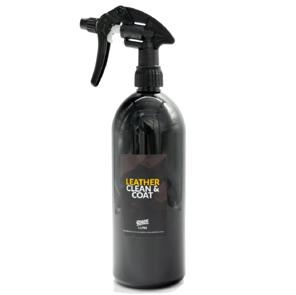 Deluxe Detail Leather Clean & Coat, 1 litre black trigger spray bottle