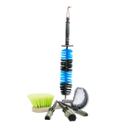 Wheel cleaning brush kit with barrel, face, tyre and lug nut brushes