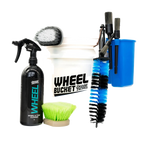 Deluxe Detail wheel cleaning kit with bucket and brushes
