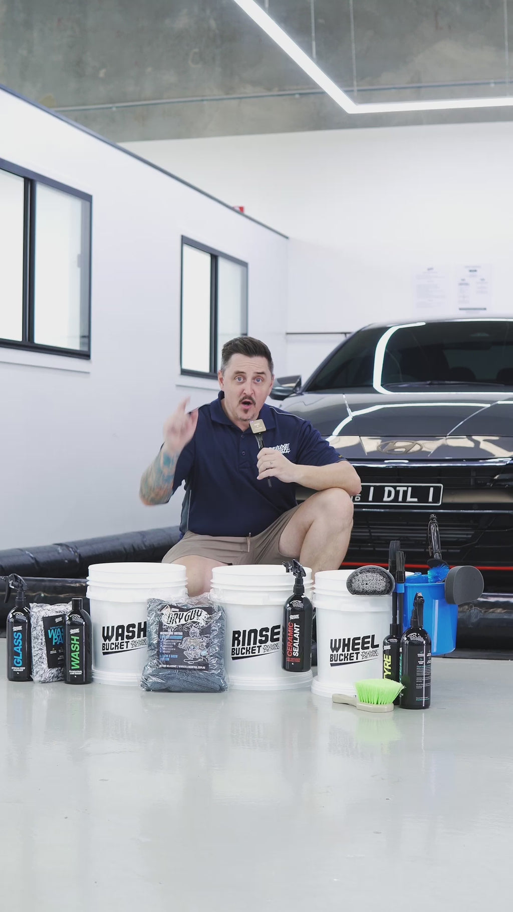 Deluxe Detail PRO Car Wash Kit film shot in Brisbane and the Deluxe Detail studio