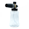 Deluxe Detail snow foam lance with a clear 1 litre bottle